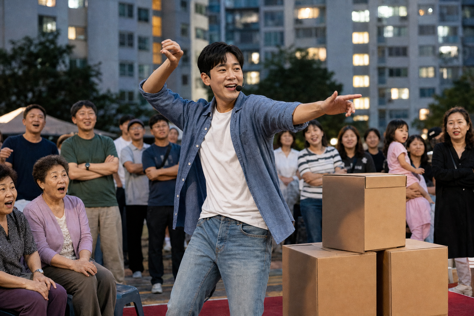 지성, '아파트'서 아이돌 뺨치는 선거 퍼포먼스 선보여