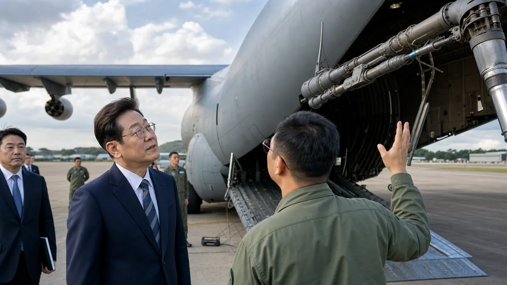 이재명 대통령, 브라질 도착해 수송기 시찰…룰라와 회담