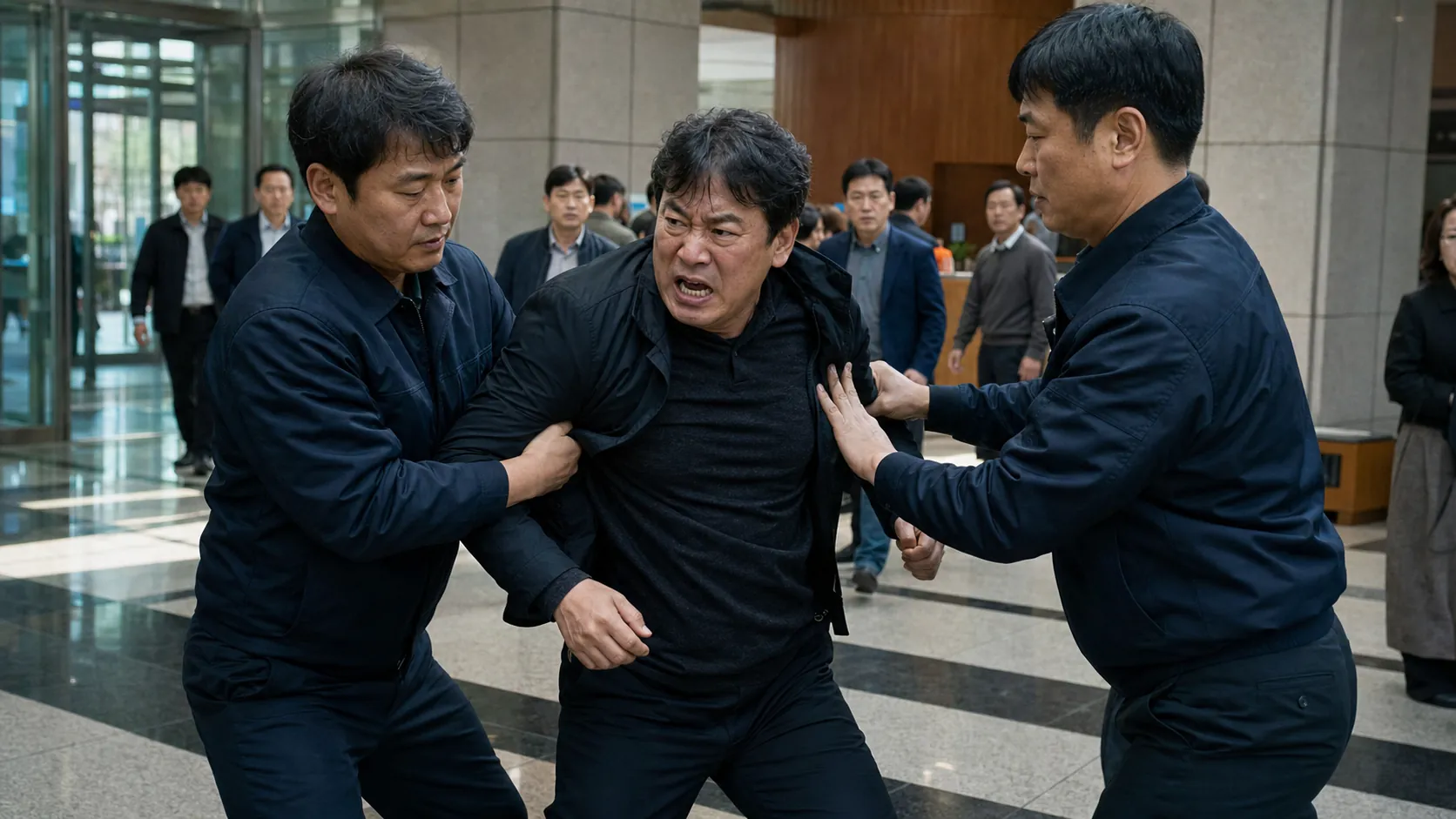 시장 면담 요청 제지에 격분, 청원경찰 폭행한 낙선자 구속