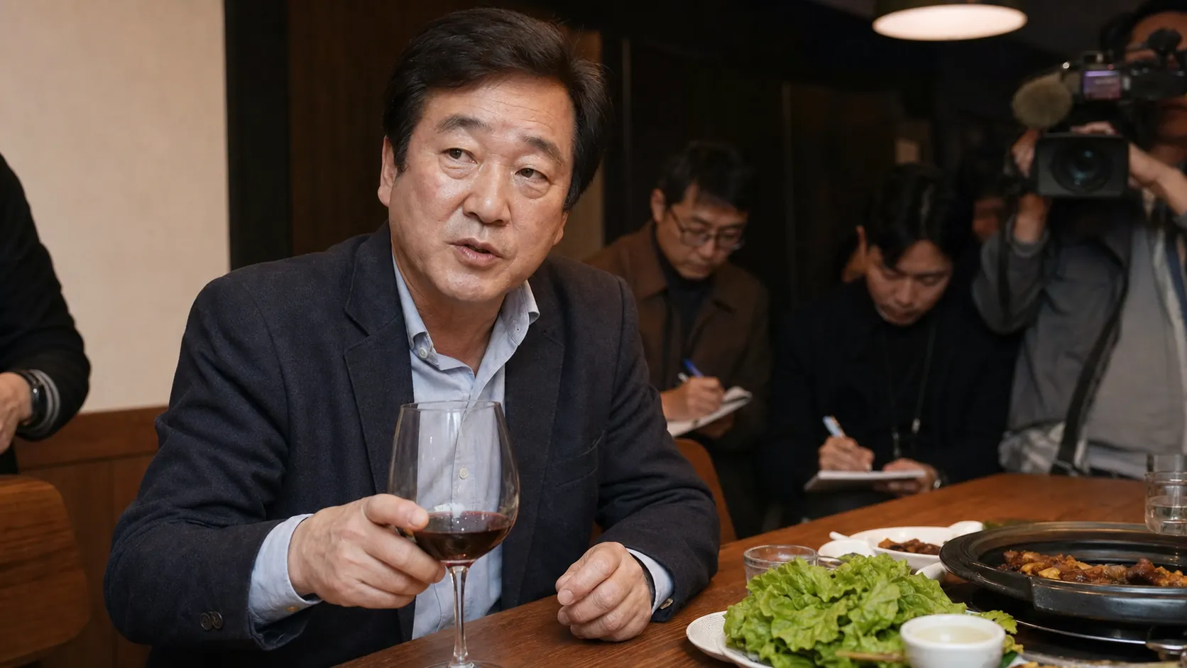 조국, '소주 인증샷' 의혹에 "와인도 소주도 모두 마셨다" 반박