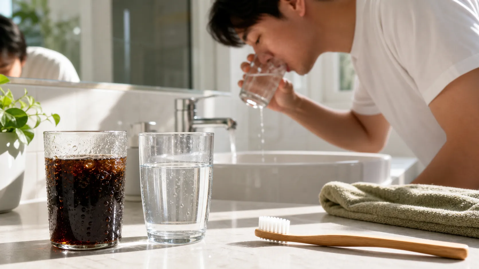 여름철 치아 관리, 탄산음료 후 양치 주의해야