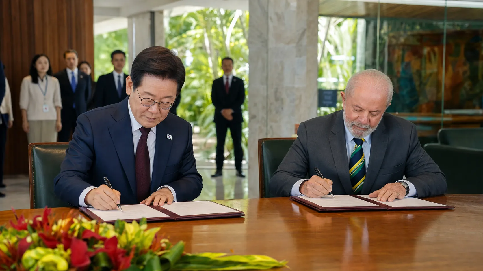 한국과 브라질, 정상회담서 우주협력 등 7개 MOU 체결