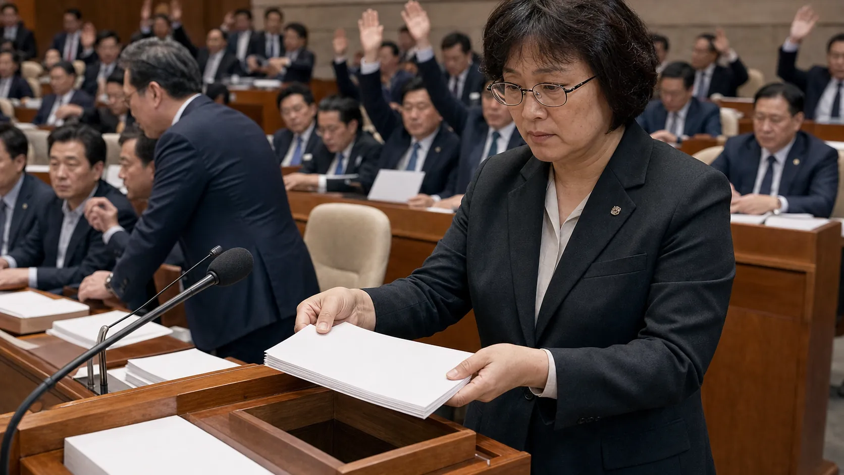 국회, 선관위 특검법 의결…투표용지 부족 사태 수사 착수