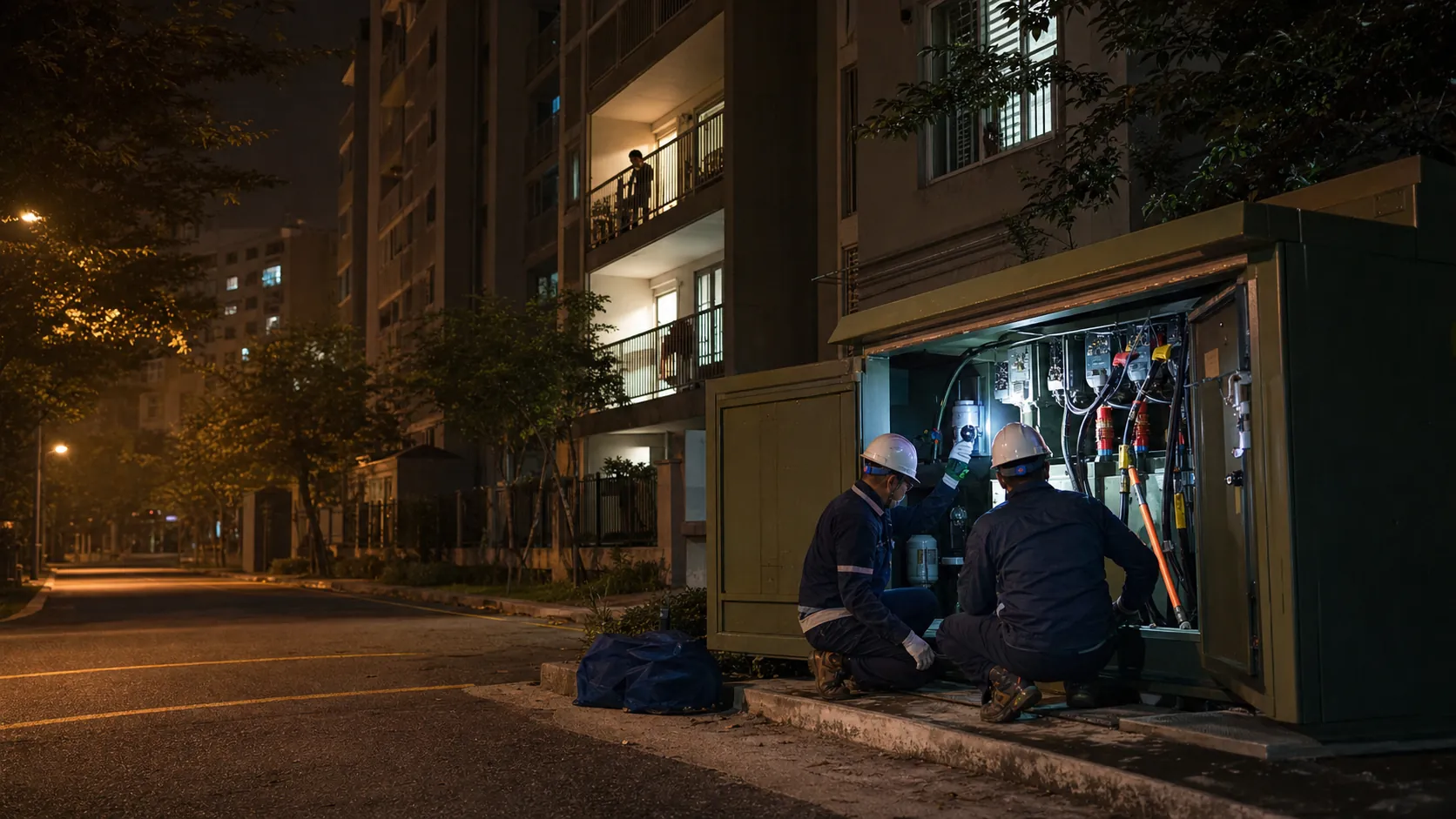 여수 웅천동 243세대 정전…폭염 속 복구 작업