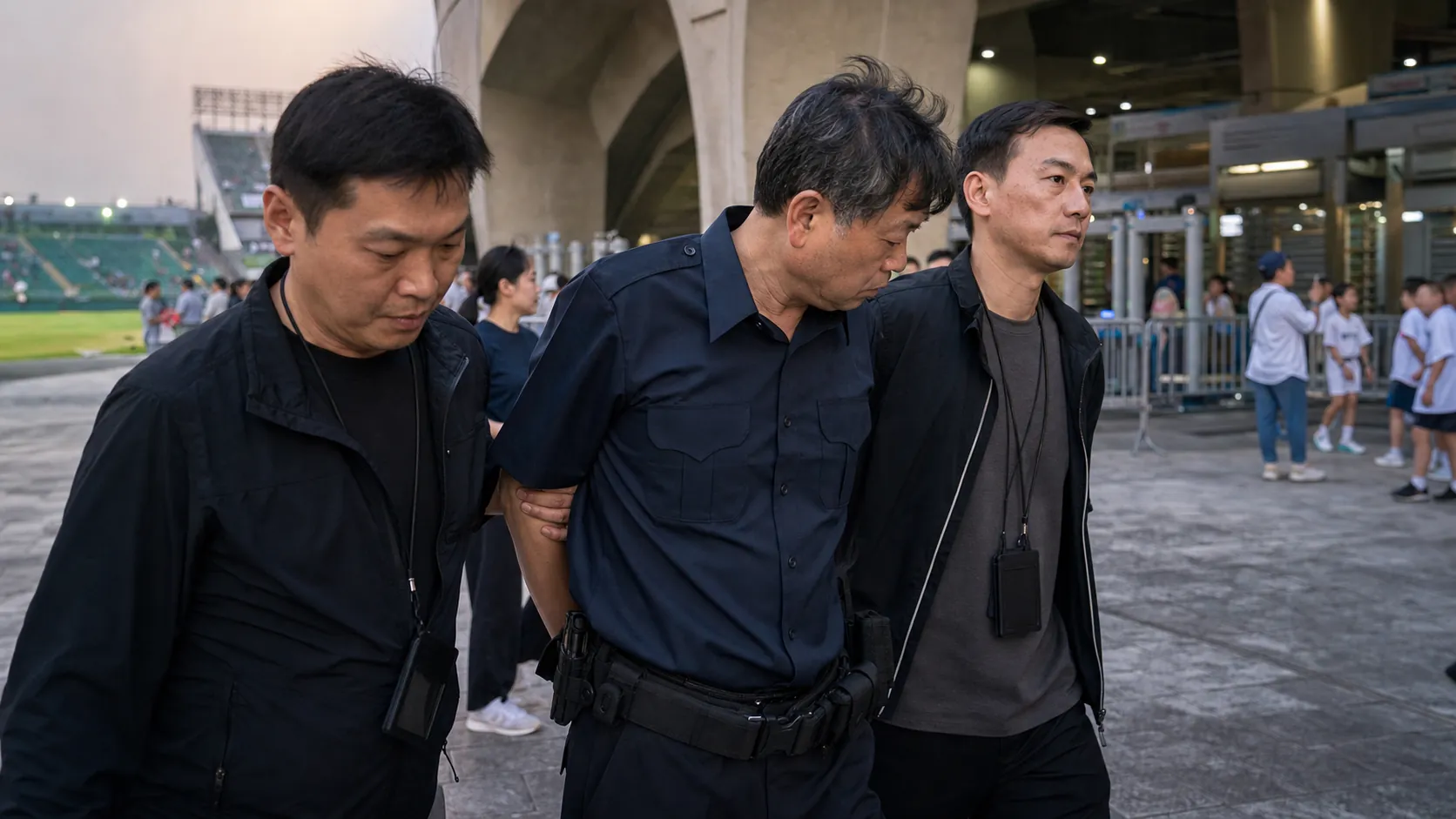 잠실구장서 경찰 행세 50대男 구속…법원 영장 발부