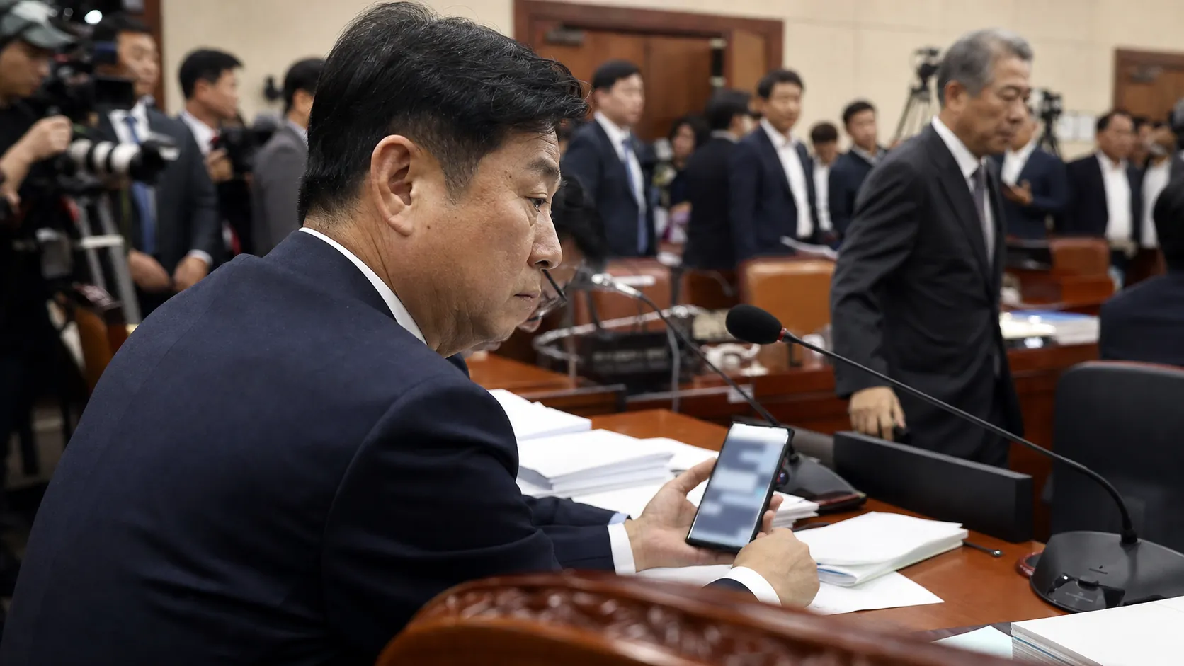 국힘 윤용근 의원, 정몽규에 사과 문자…청문회 후 논란