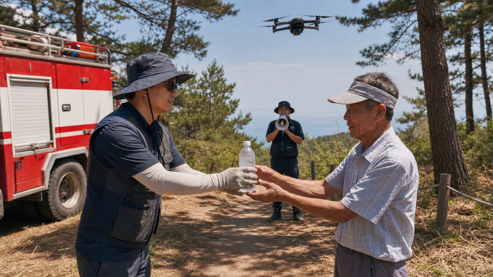 강릉국유림, 드론과 진화차로 폭염 취약지역 집중 관리
