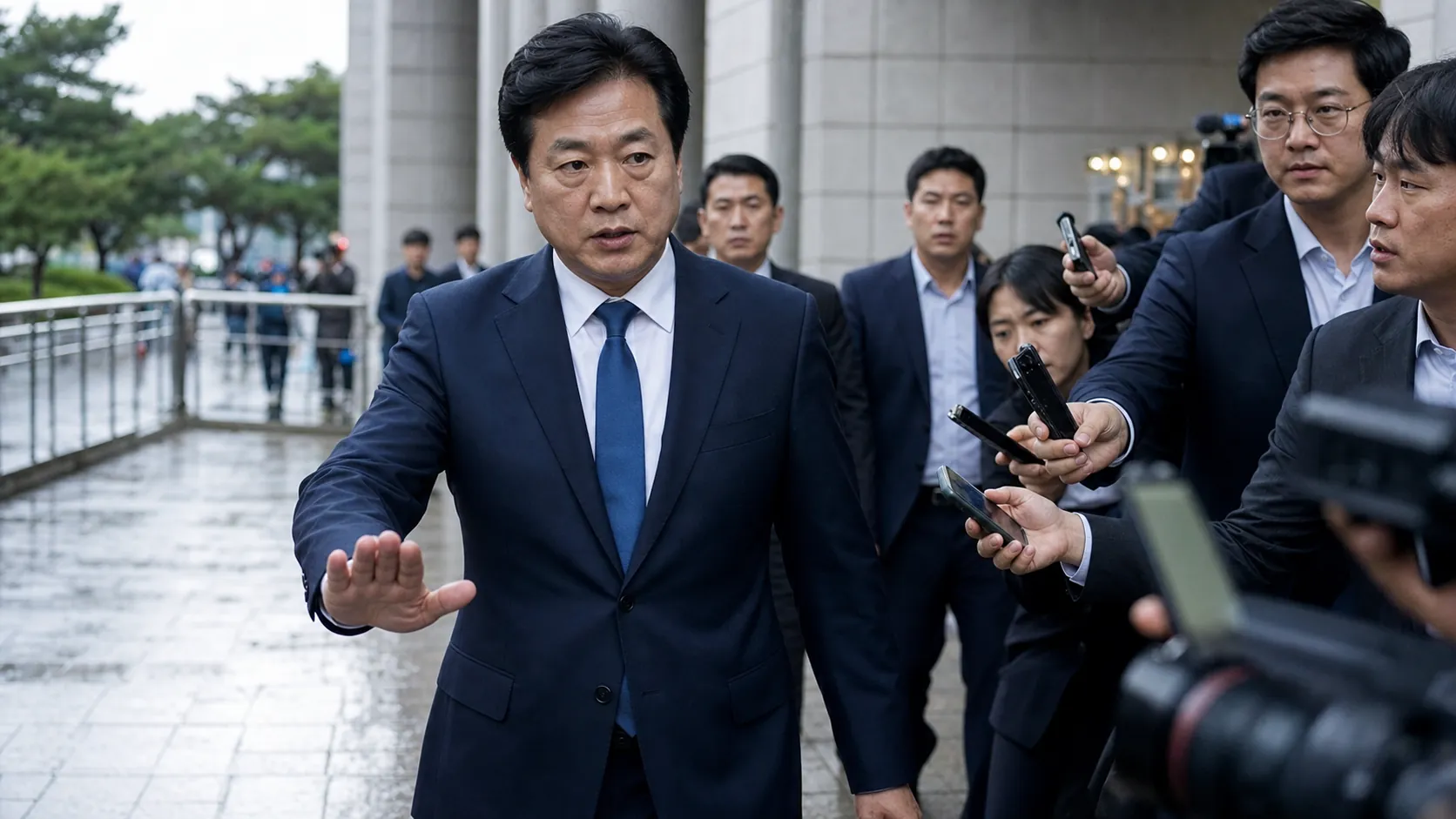 홍명보, 일반인 선수촌 무단출입 사과…김승수 지적
