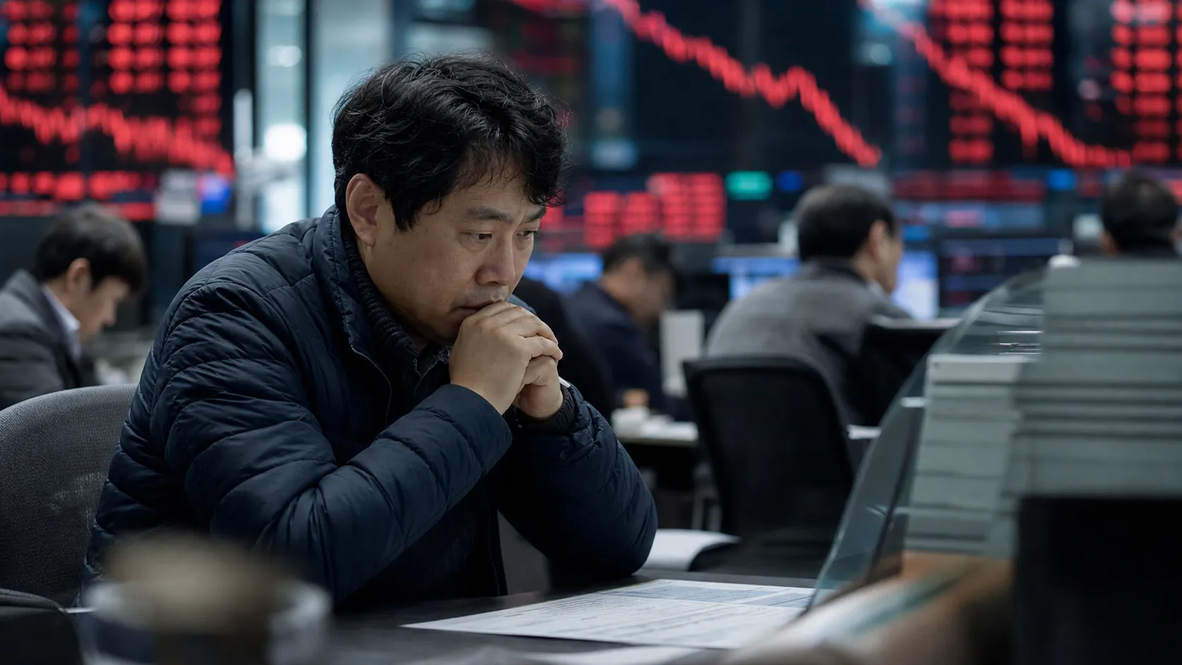 코스피 사흘간 17% 급락…개인투자자 1.4조 '패닉셀'