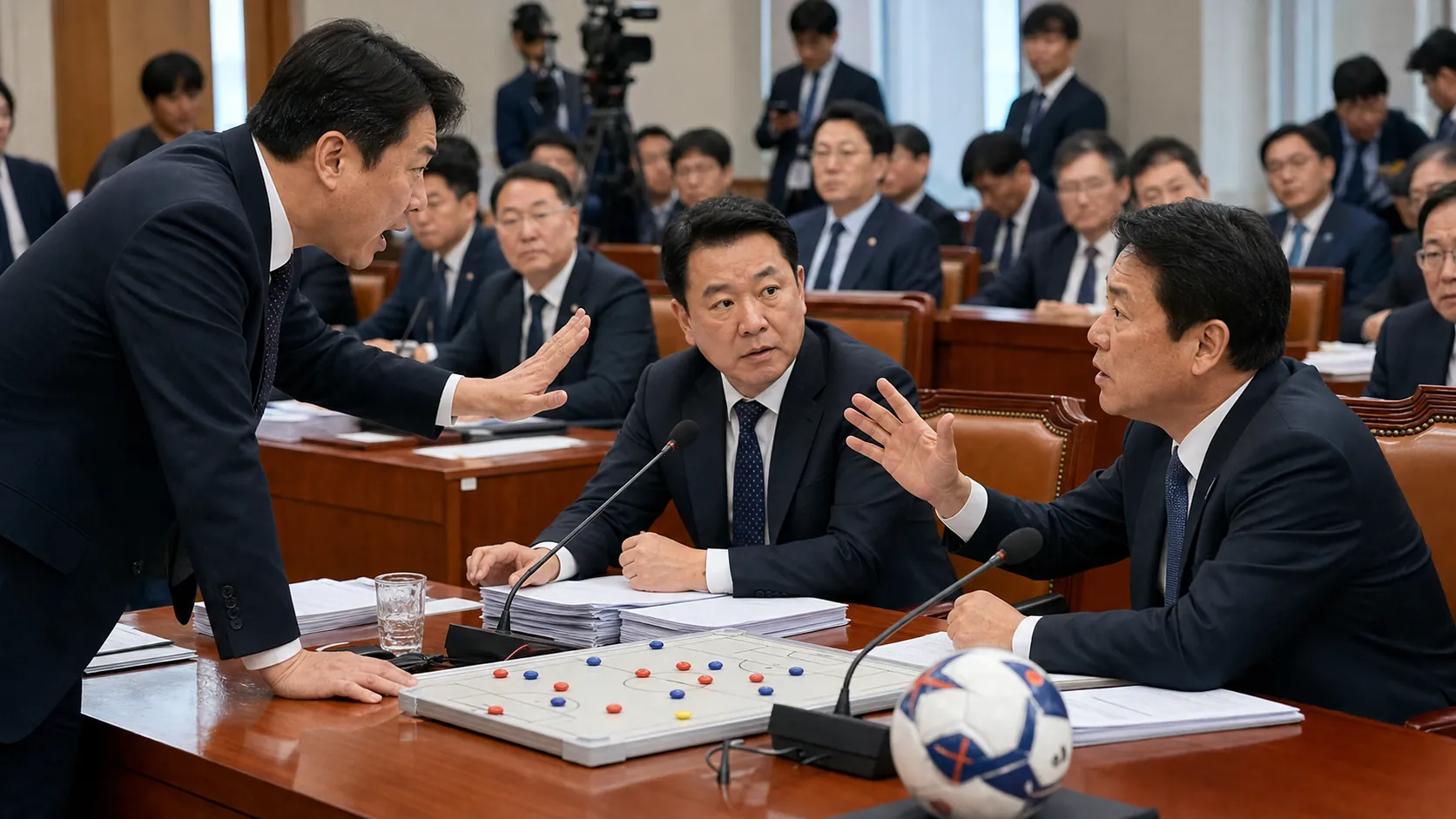 축구협회 청문회, 패인 분석 두고 격론