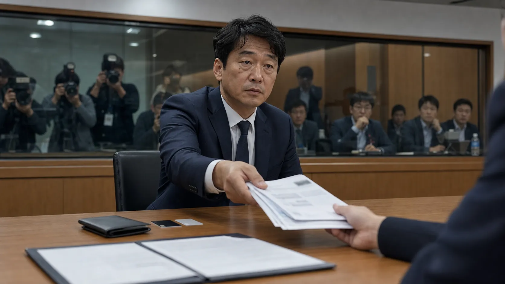 홍명보 감독, 법인카드 증명 요구에 개인카드 내역 제출