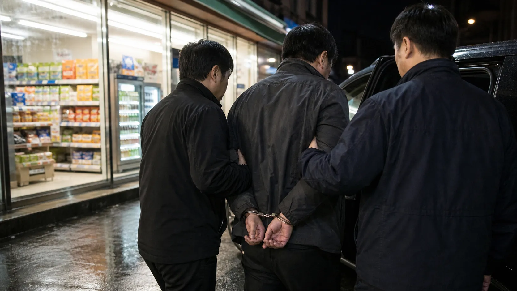 편의점 강도상해 40대, 자수 후 구속
