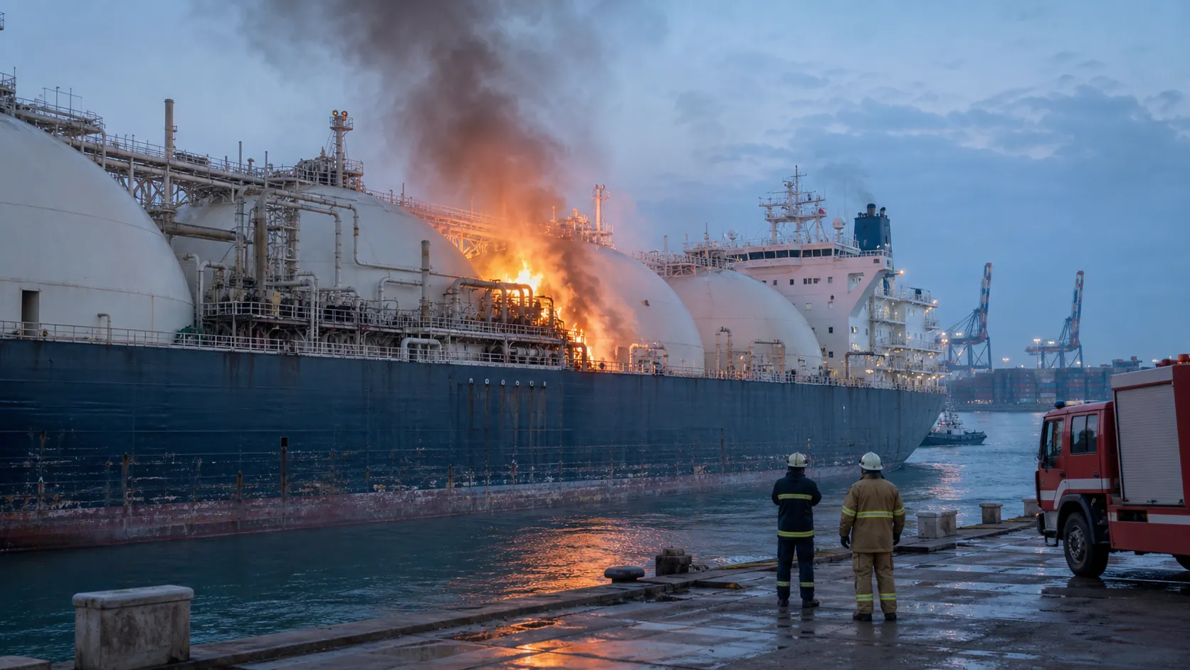 이집트 LNG 선박 화재, 드론 공격 결론…후티 반군은 부인