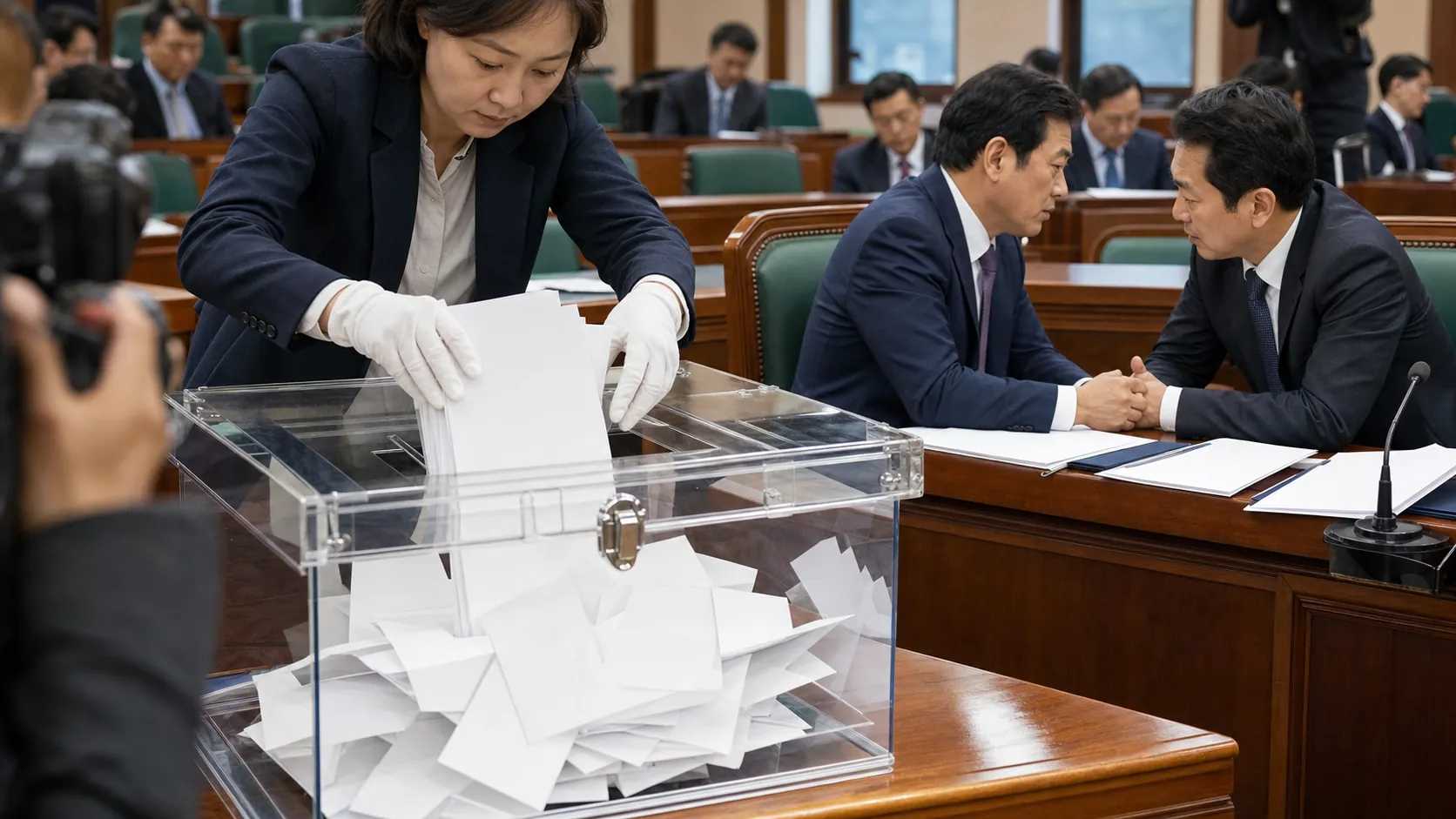 여야, 투표용지 재검표 8월 18일로 잠정 합의…특검법도 통과