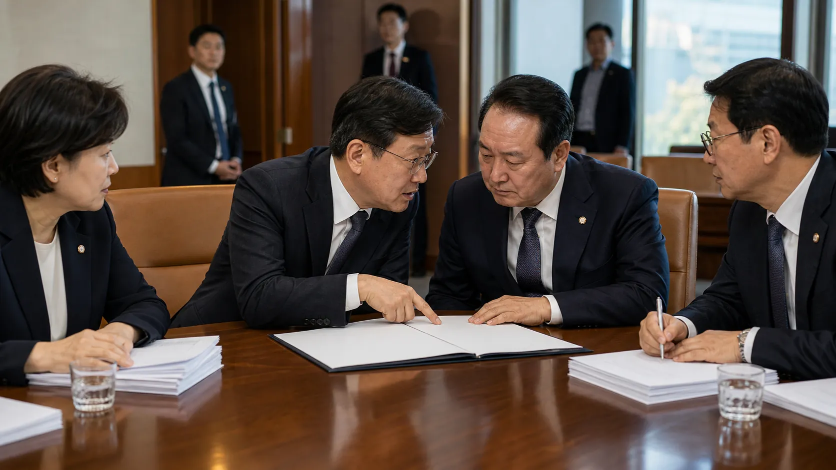 여야, 선관위 특검법 두고 막판 조율…본회의 앞두고 2+2 회동