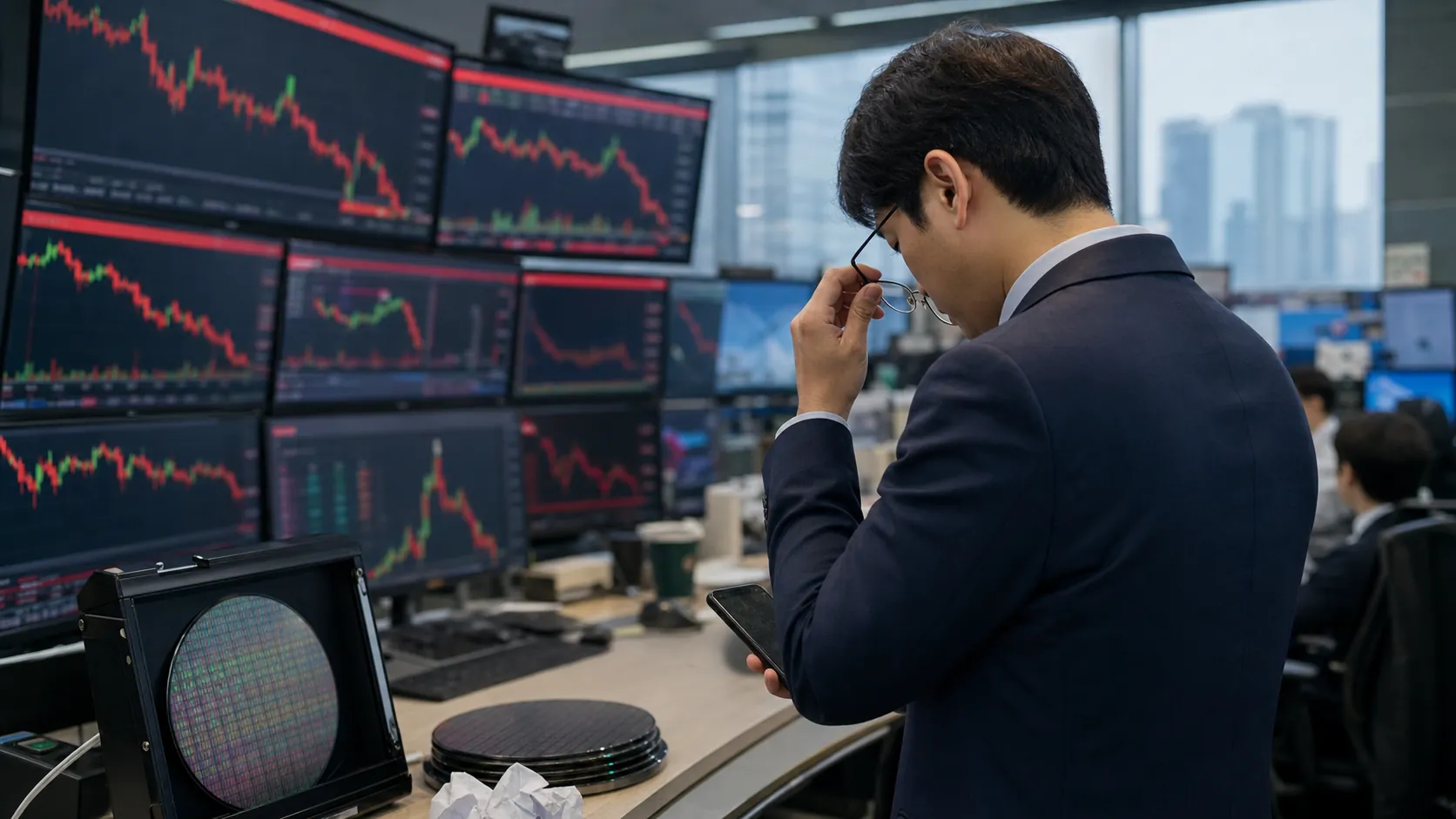 삼성전자 사상 최대 실적에도 코스피 5,600선 붕괴