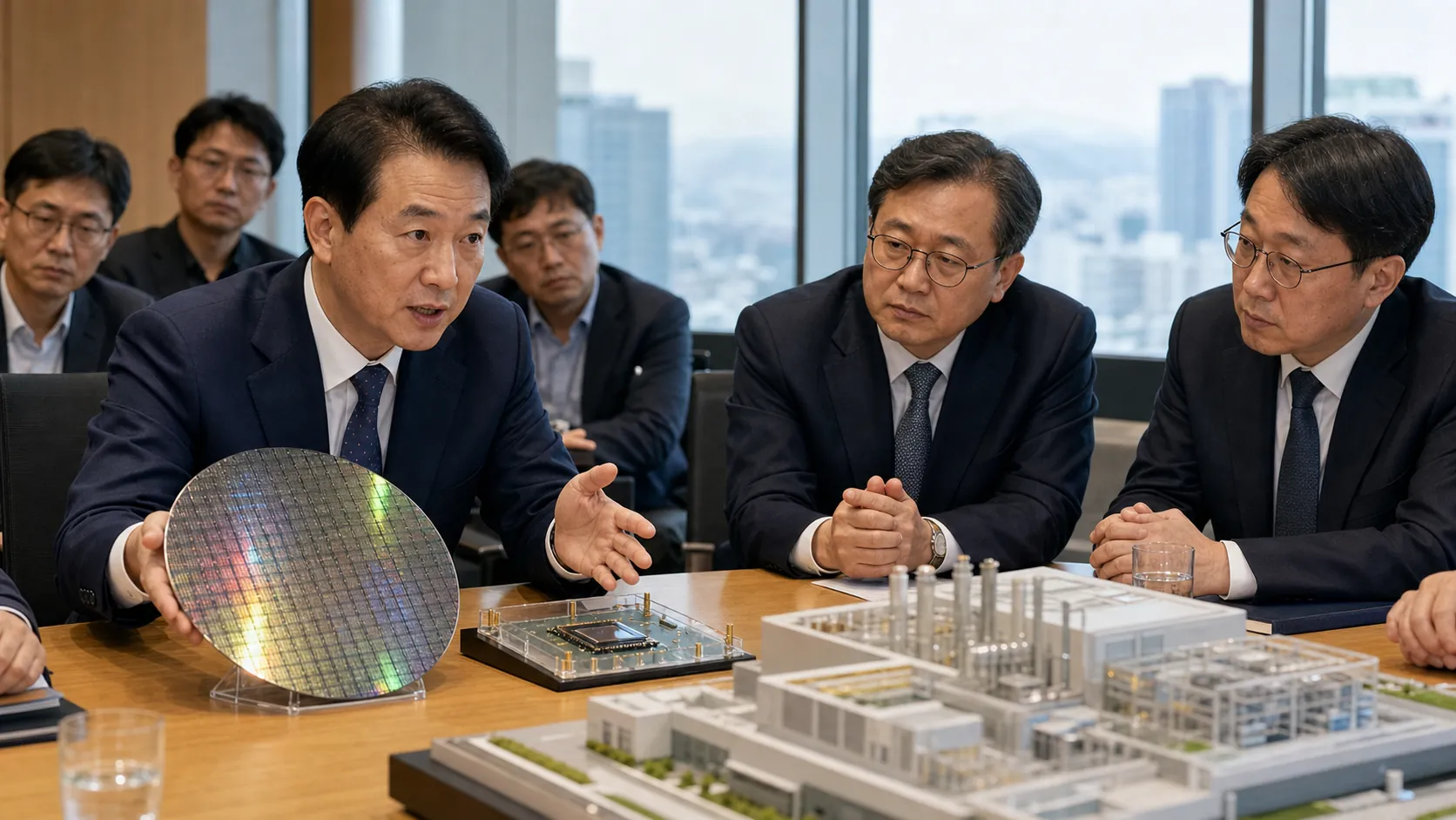 허태정 대전시장, 총리에 반도체 종합연구소 건의