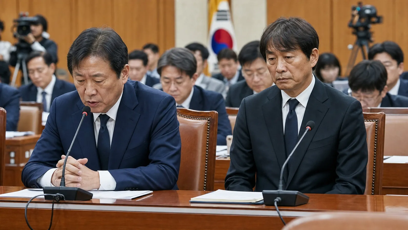 정몽규·홍명보, 국회 청문회서 월드컵 실패 사과