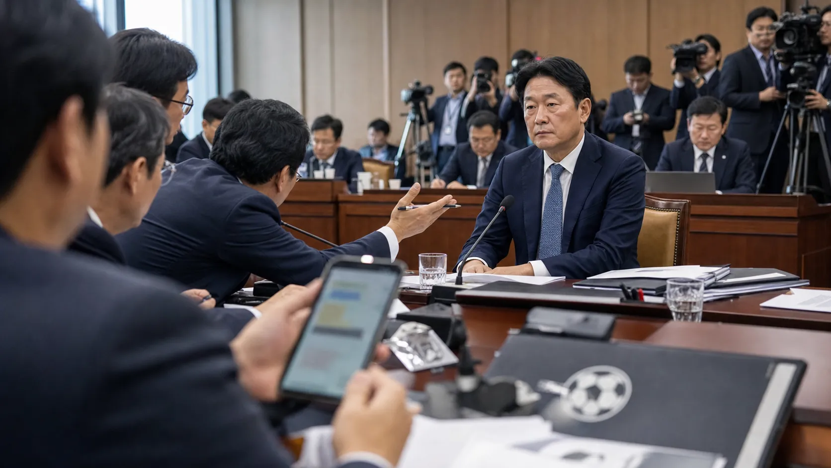 국회 청문회, 축구협회 감독 선임 논란 집중 추궁