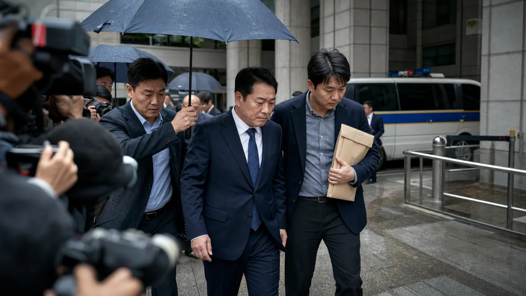 정이한 전 부산시장 후보, 피습 자작극 혐의로 재판에 넘겨져