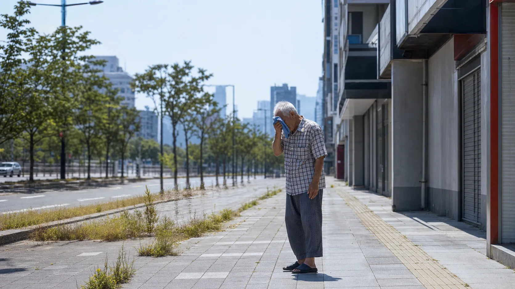 양산 41.4도, 역대 최고 폭염… 도심은 '적막'