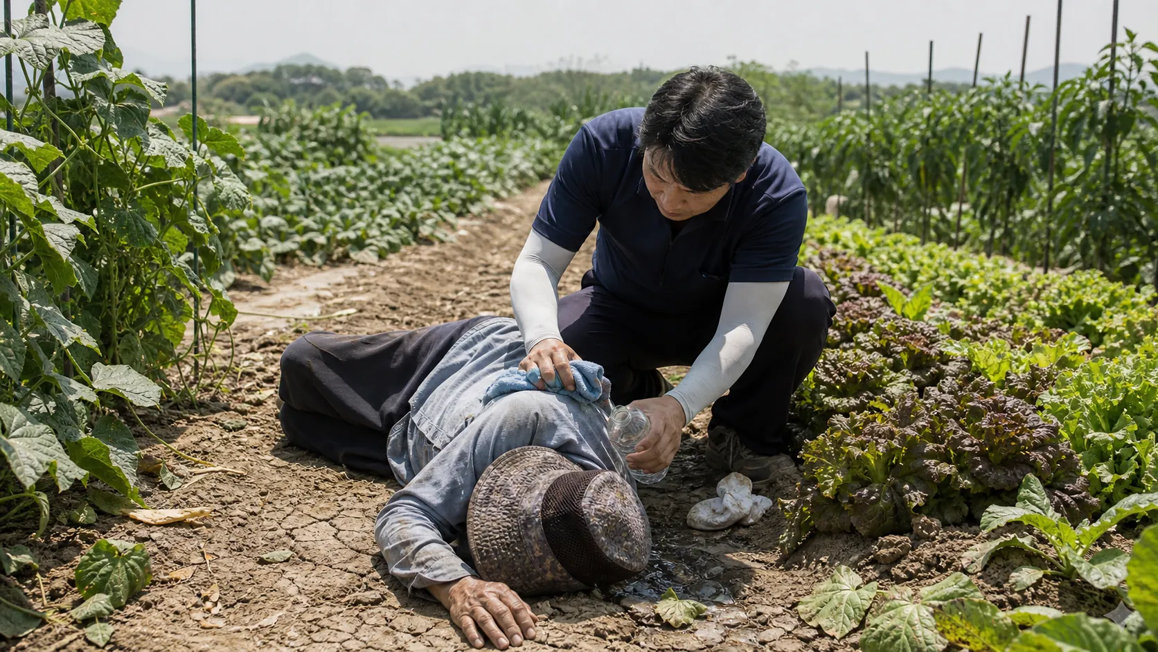 정읍 텃밭서 쓰러진 77세, 치료 중 사망