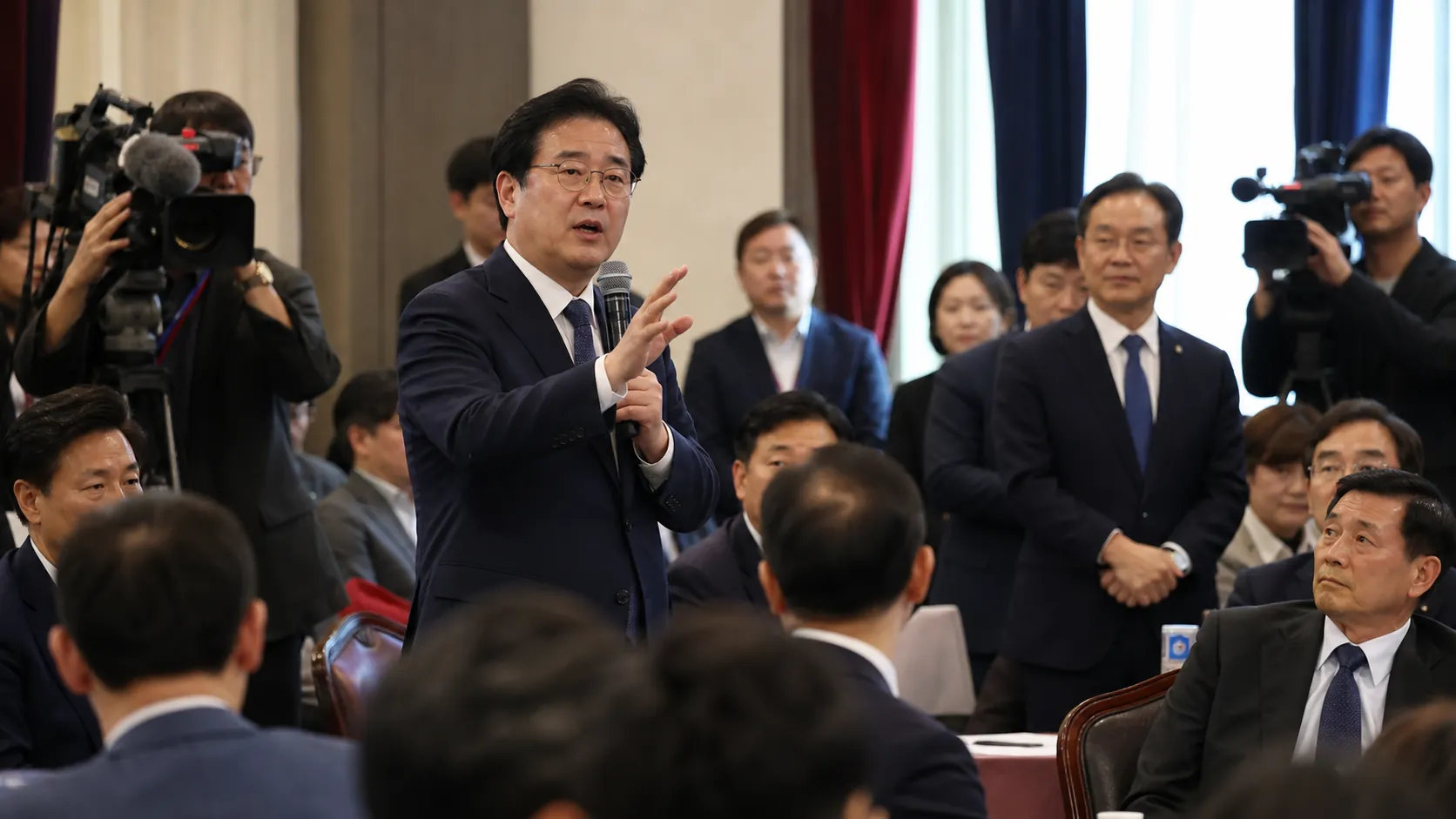 송영길, 선호투표 결집론 앞세워 정청래 견제