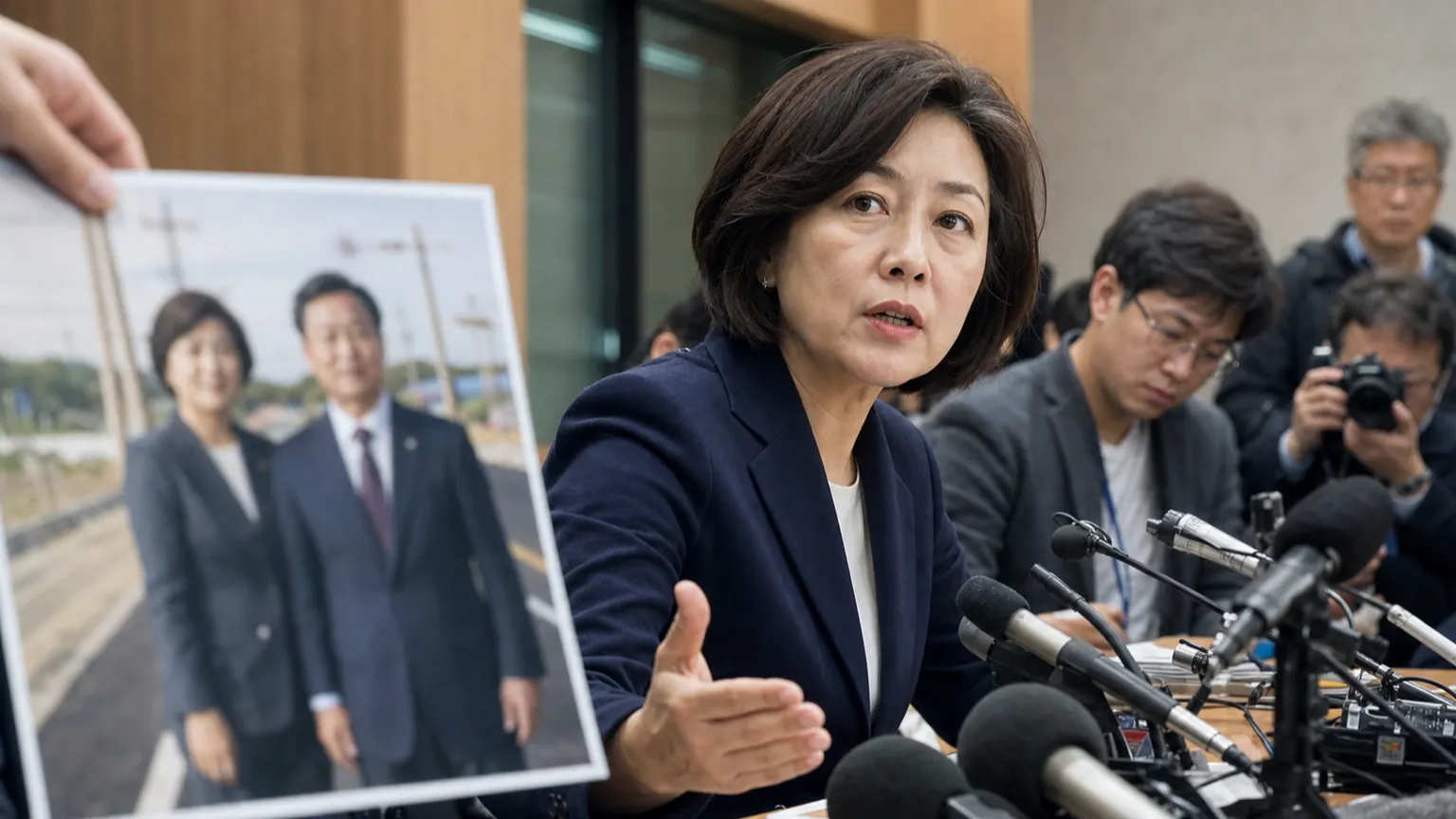 노벨길 사진 둘러싼 신천지 연계설…이희자 반박