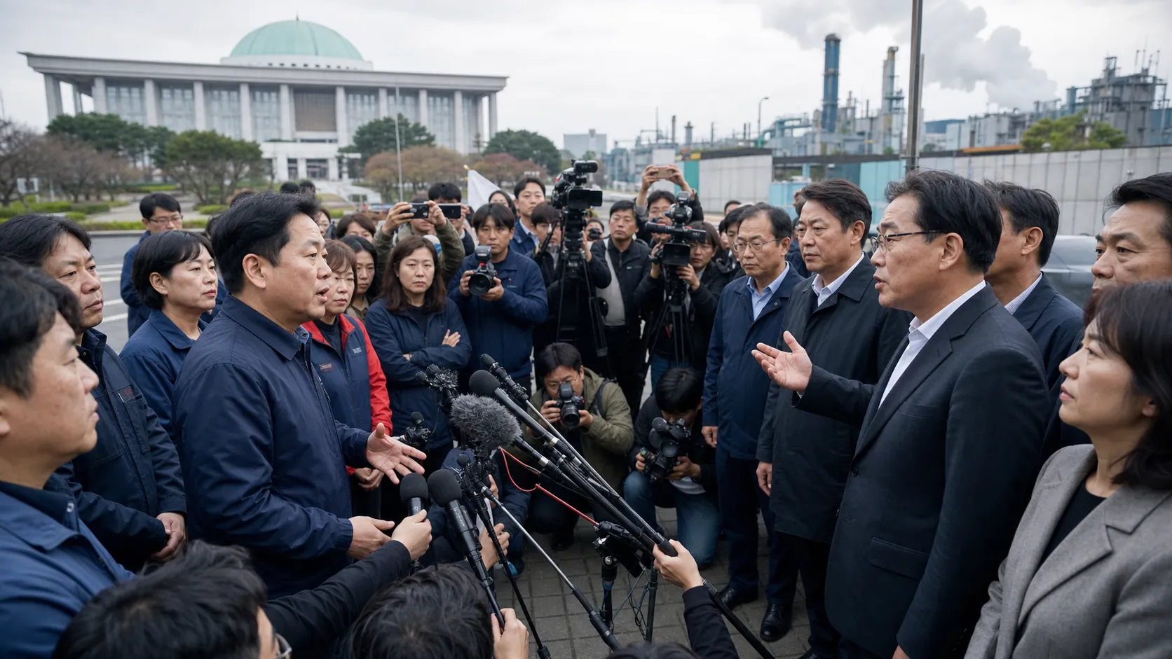 노란봉투법 놓고 여야 장외 여론전 격화