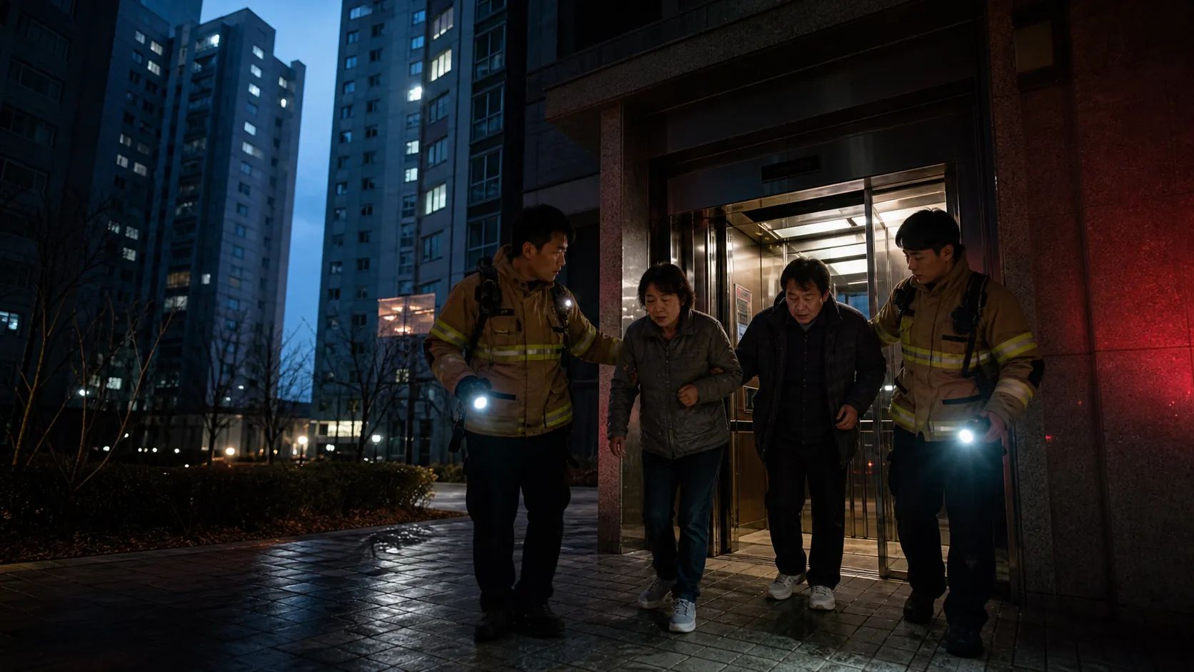 김포 풍무동 3677세대 전력 끊겨…2명 구조
