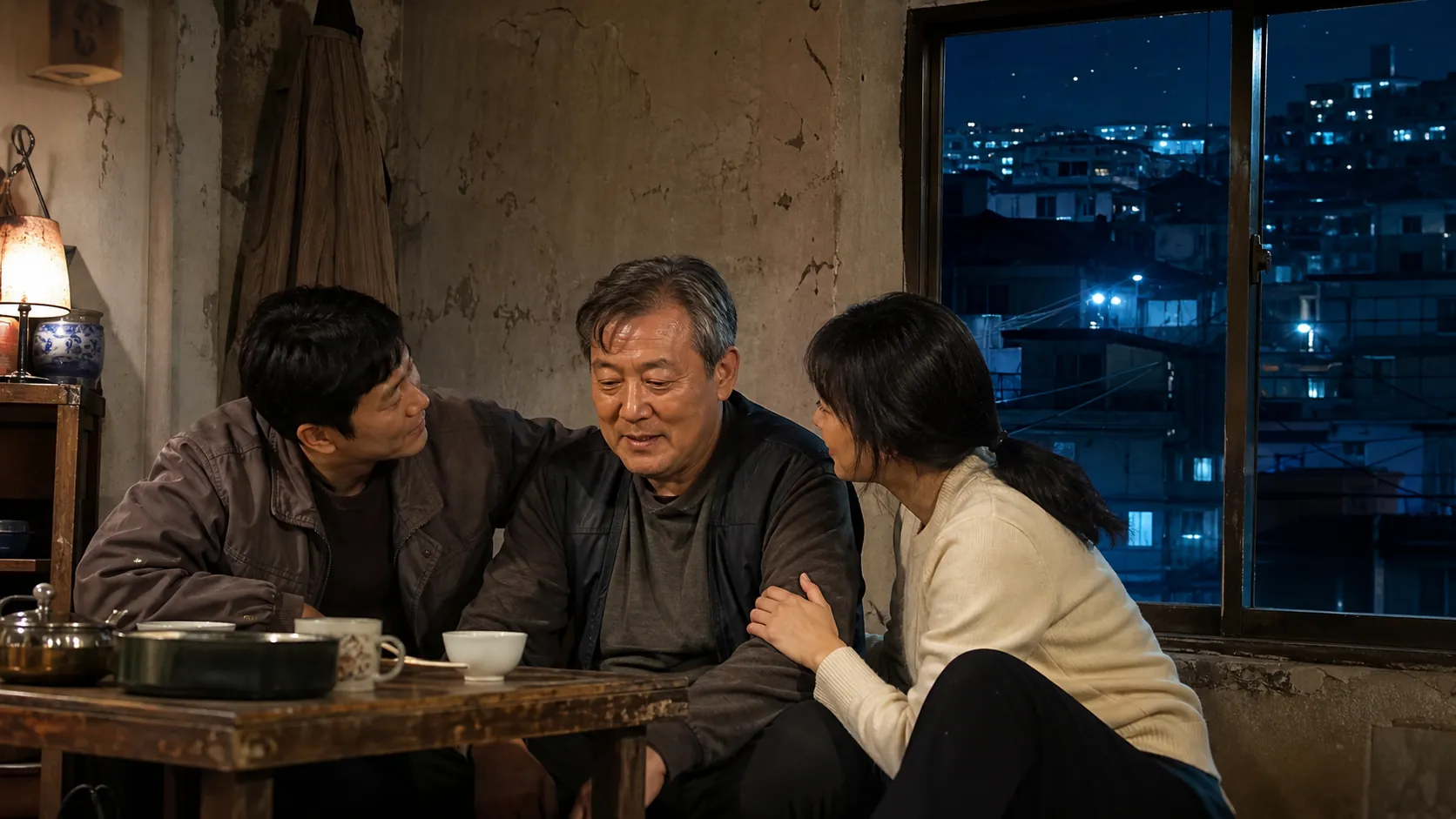 옥탑방 세 인물, 연대로 빛나는 무대