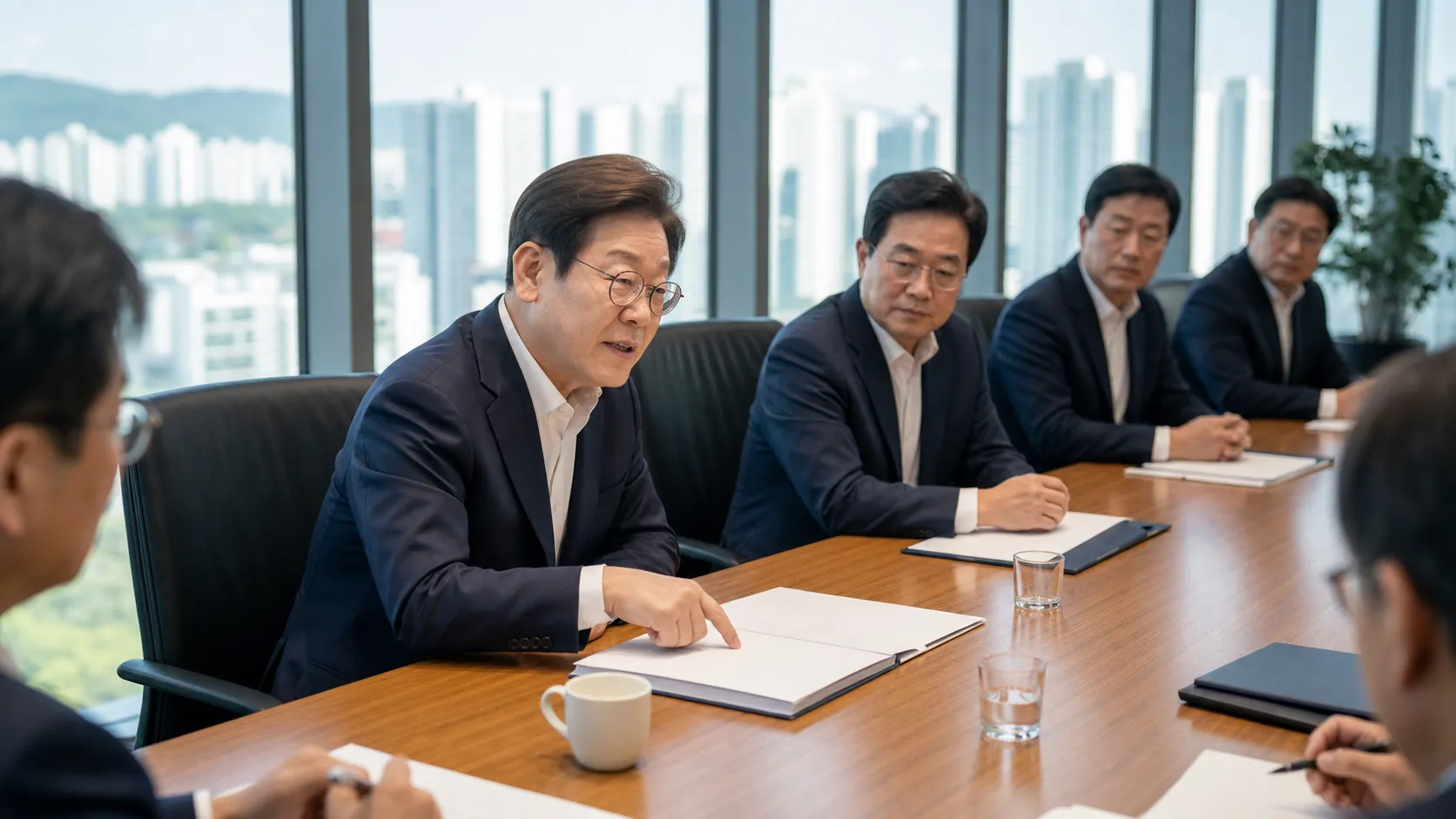 귀국 당일 시장 현안 챙긴 이재명 대통령