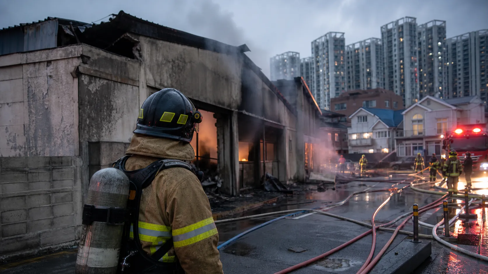 삼산동 창고 화재 참사…주거지 인접 위험시설 점검