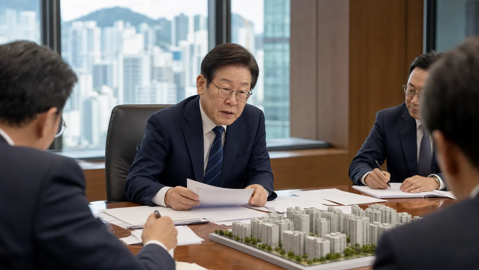 귀국 당일 경제현안 7시간30분 점검…주택 공급 재설계