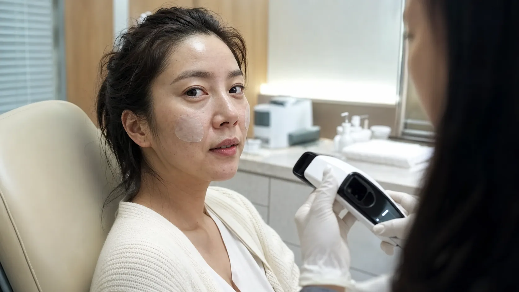 손담비, 피부 시술 전후 민낯 공개