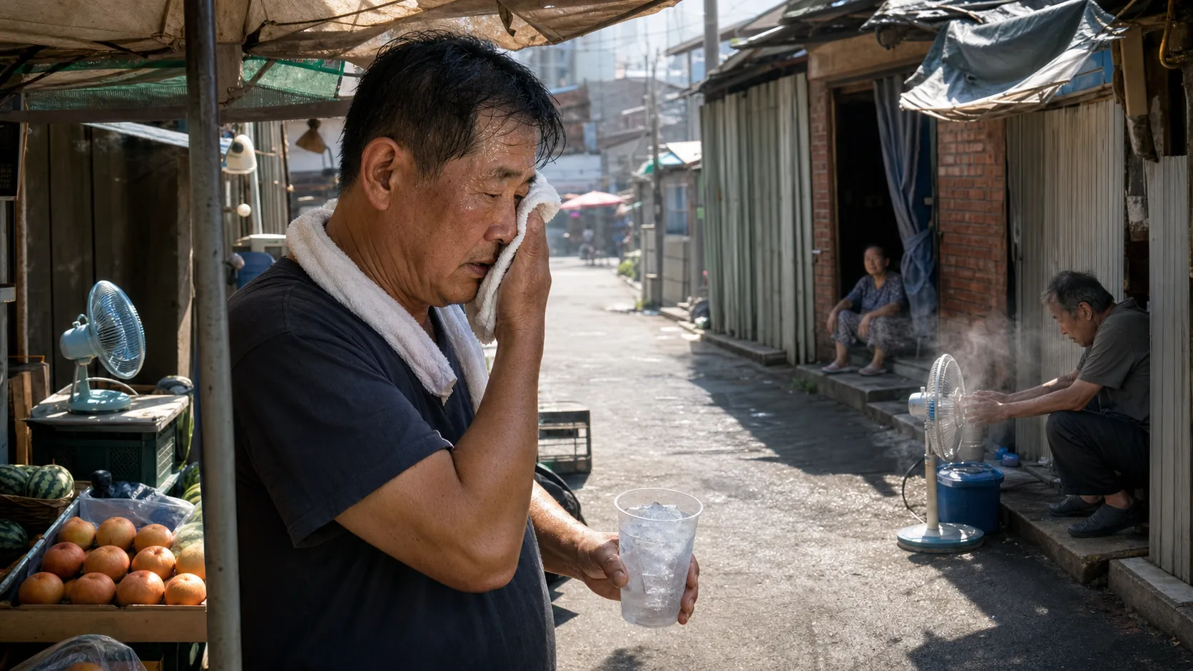 서울 첫 폭염 중대 경보…쪽방·노점 덮친 37도 열기