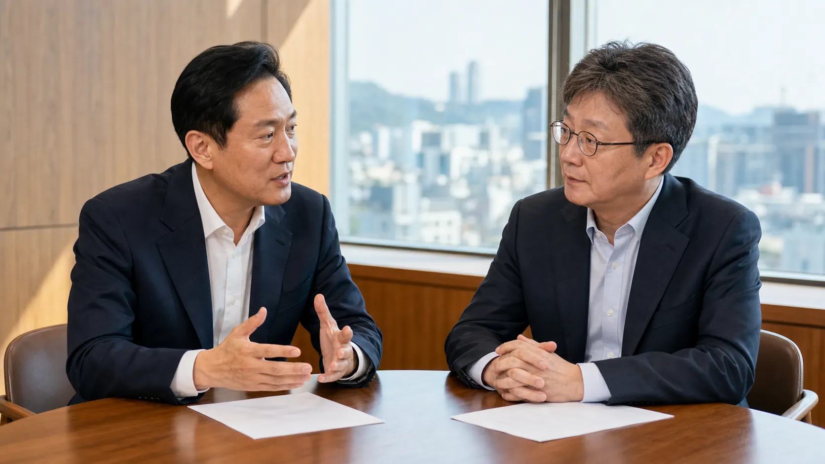 오세훈·유승민, 보수 재건 위한 통합·쇄신 공감