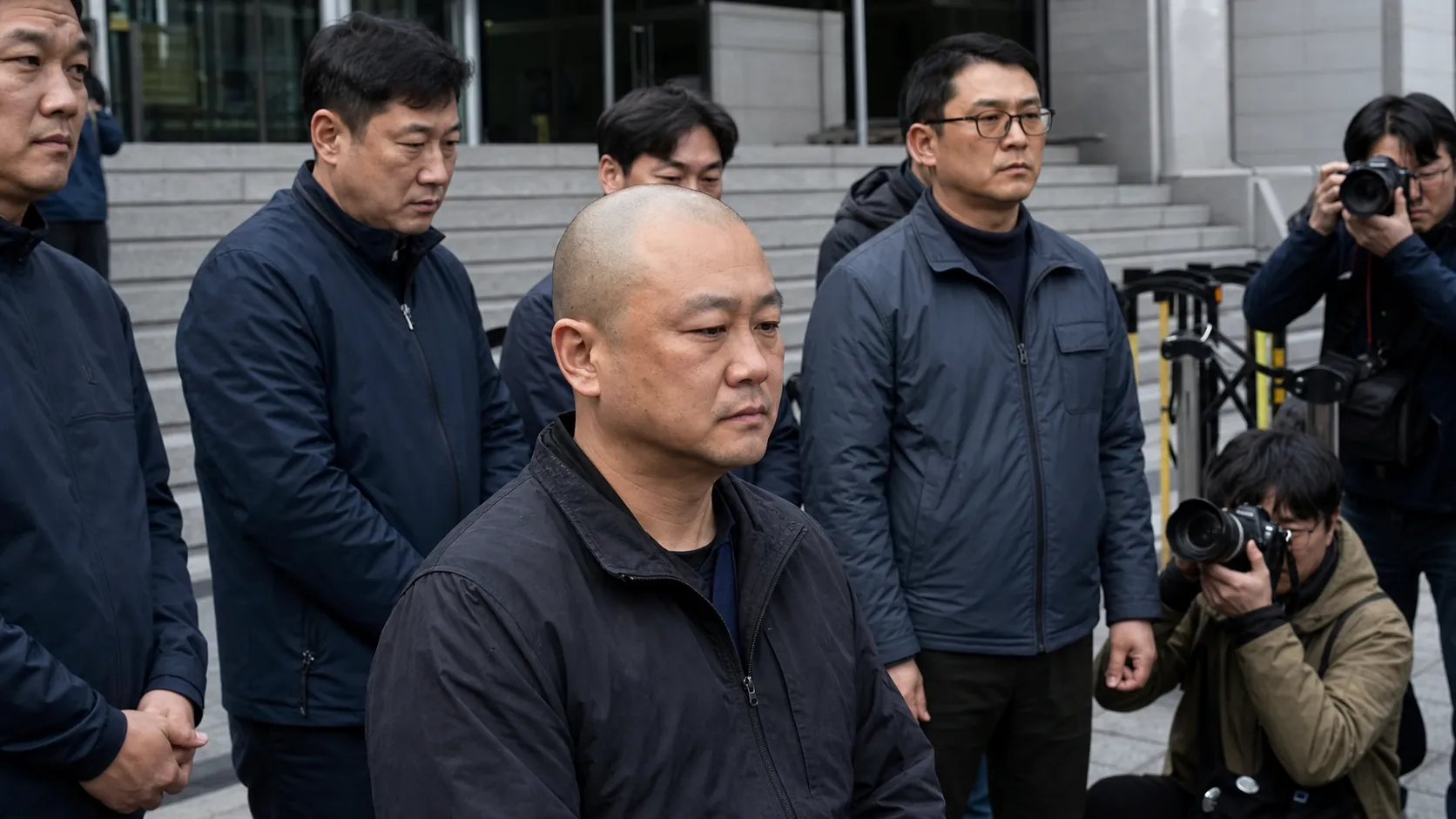 경찰직협, 순환인사 확대 철회 촉구하며 삭발