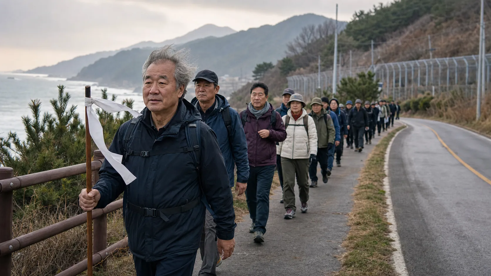 고성서 임진각까지, 통일 향한 10년째 대장정