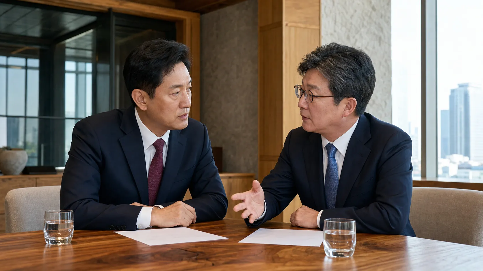 오세훈·유승민, 보수 쇄신·신뢰 회복에 협력