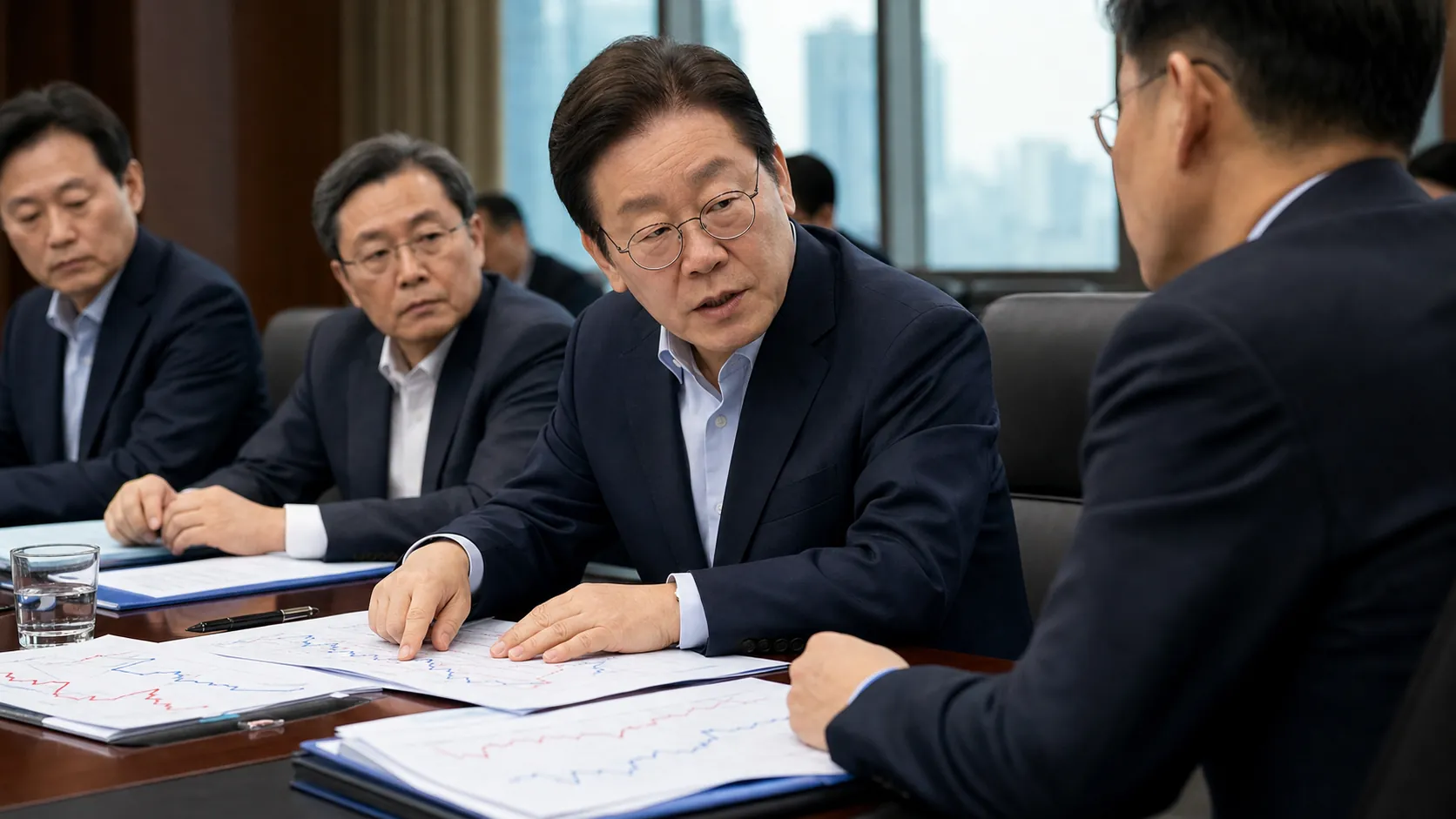 귀국 당일 시장 현안 긴급 점검…부동산·증시 대응 집중