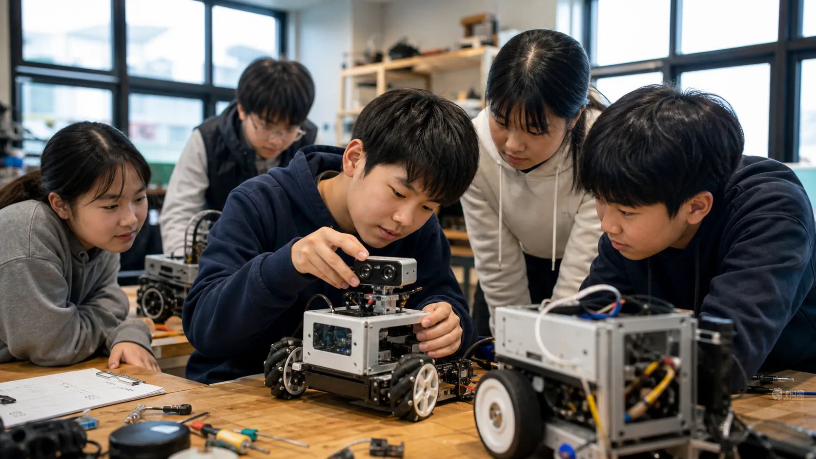 중학생 50명, 로봇으로 생활 문제 해법 설계