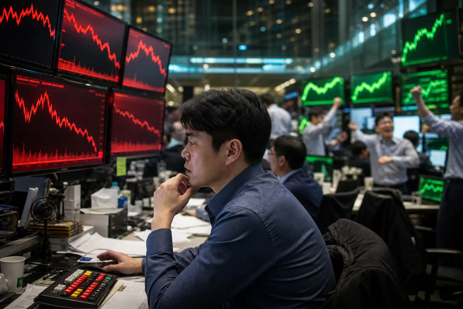 코스피 6200선 후퇴, 코스닥은 반등