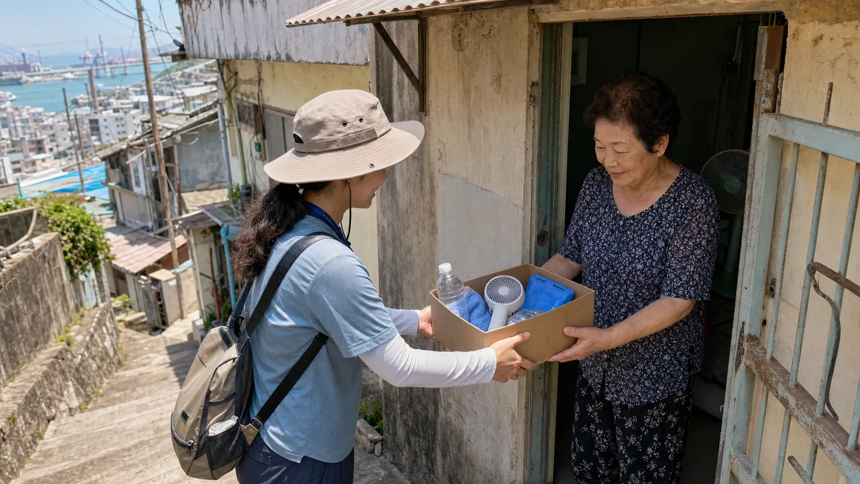 부산 영도 170가구에 폭염 대응 꾸러미