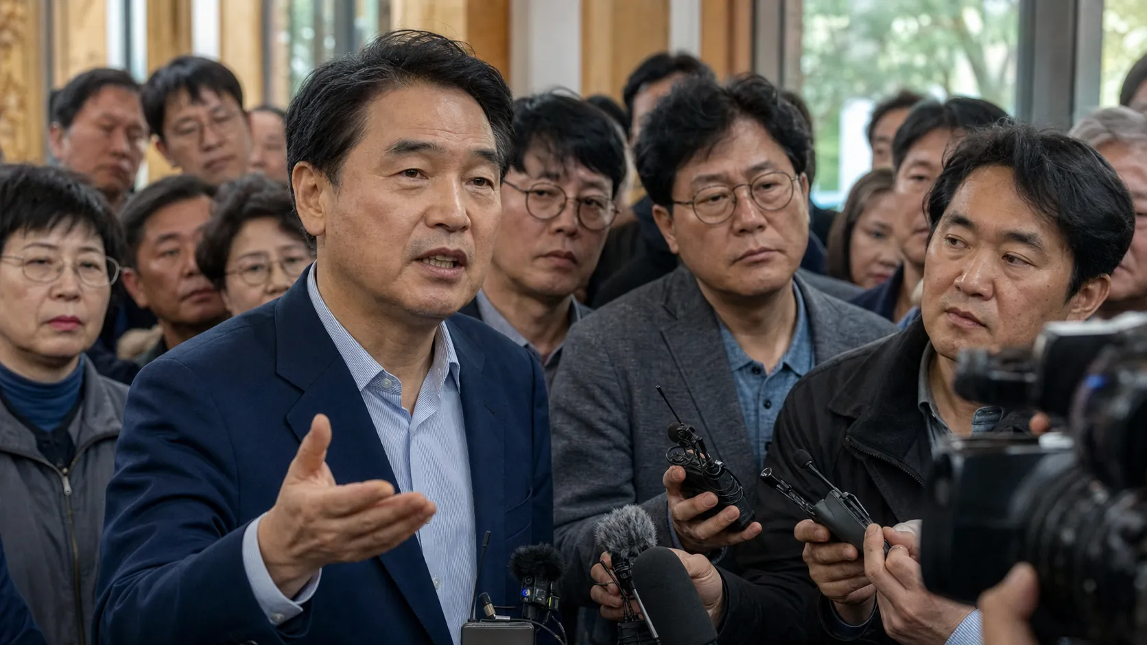 정청래, 광주서 ‘반명 구도’ 중단 촉구