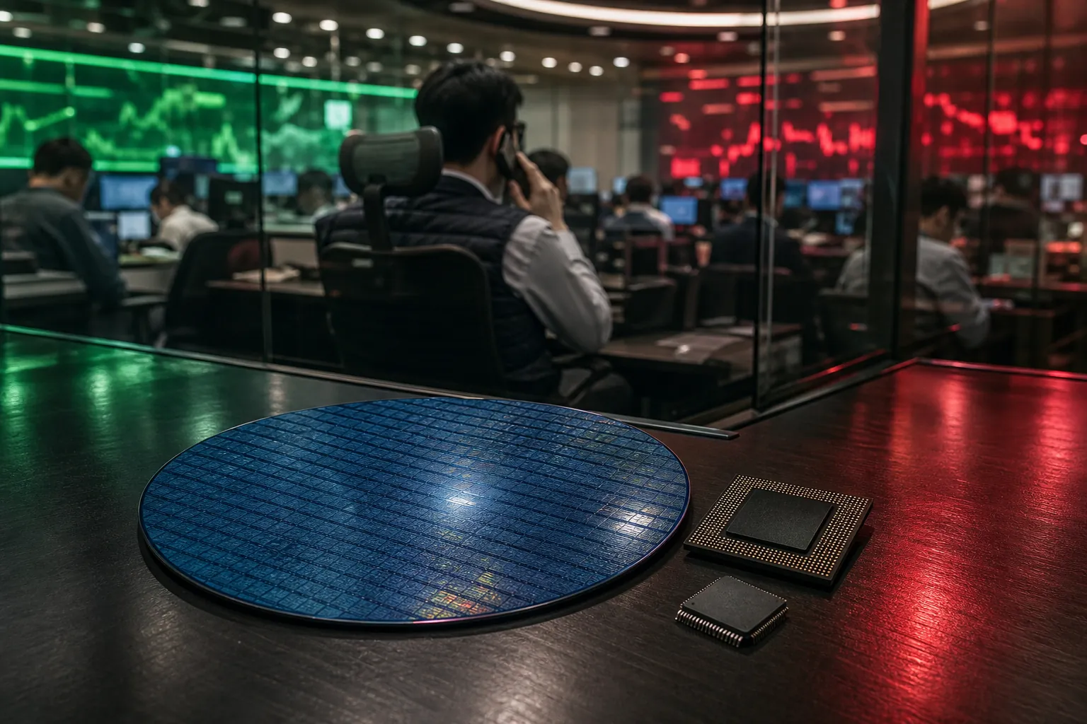 반도체 대형주 장 초반 반전…기관 매도에 약세