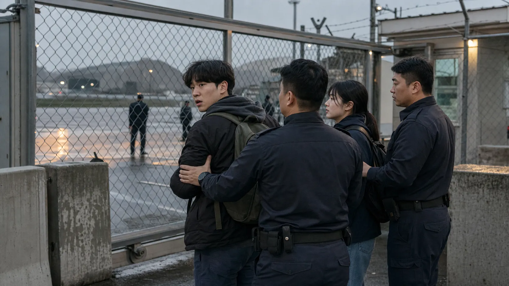 오산공군기지 진입 시도 대진연 학생 8명 체포