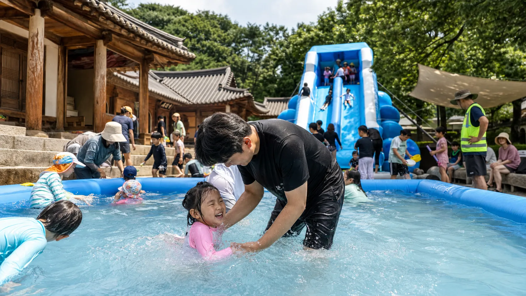 양주관아지, 두 차례 가족 물놀이장으로 변신