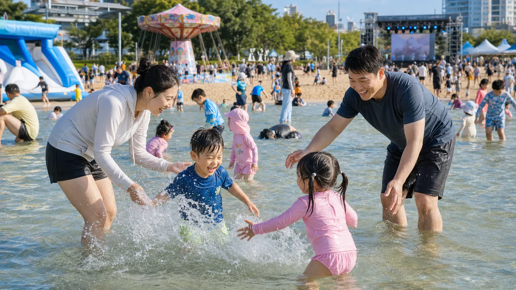 송도달빛공원에 여름 물놀이 축제 펼쳐진다