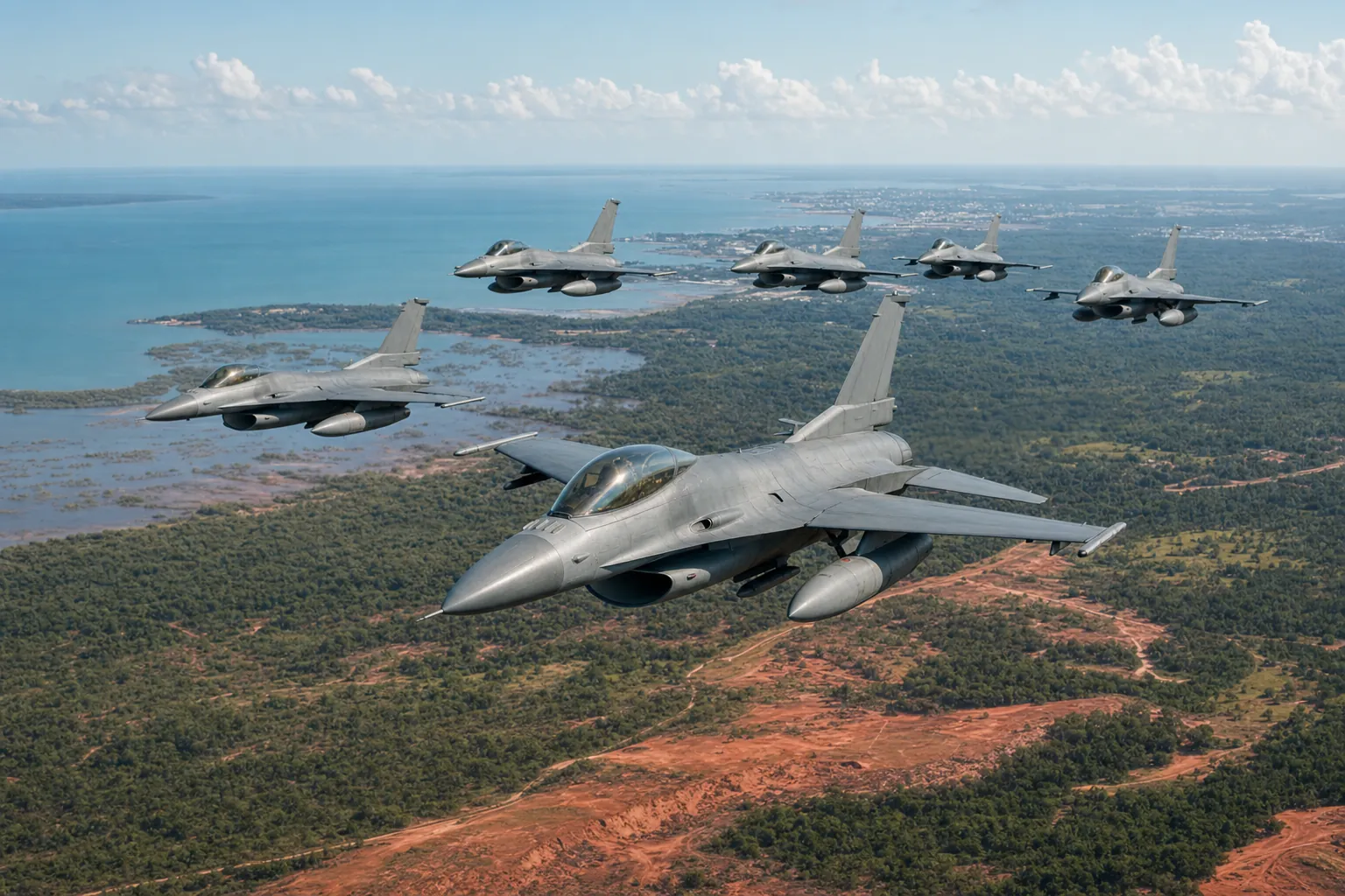 KF-16 6대, 다윈 상공서 62회 연합 출격